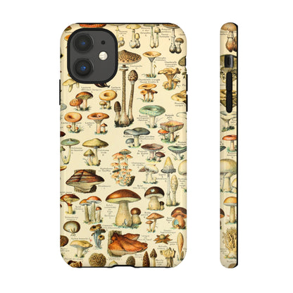 Mushrooms Vintage Field Guide iPhone Case