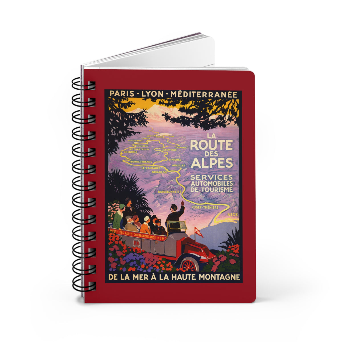 Alpine Automobile Tourism | Paris-Lyon-Mediterranée | Vintage French Travel Journal