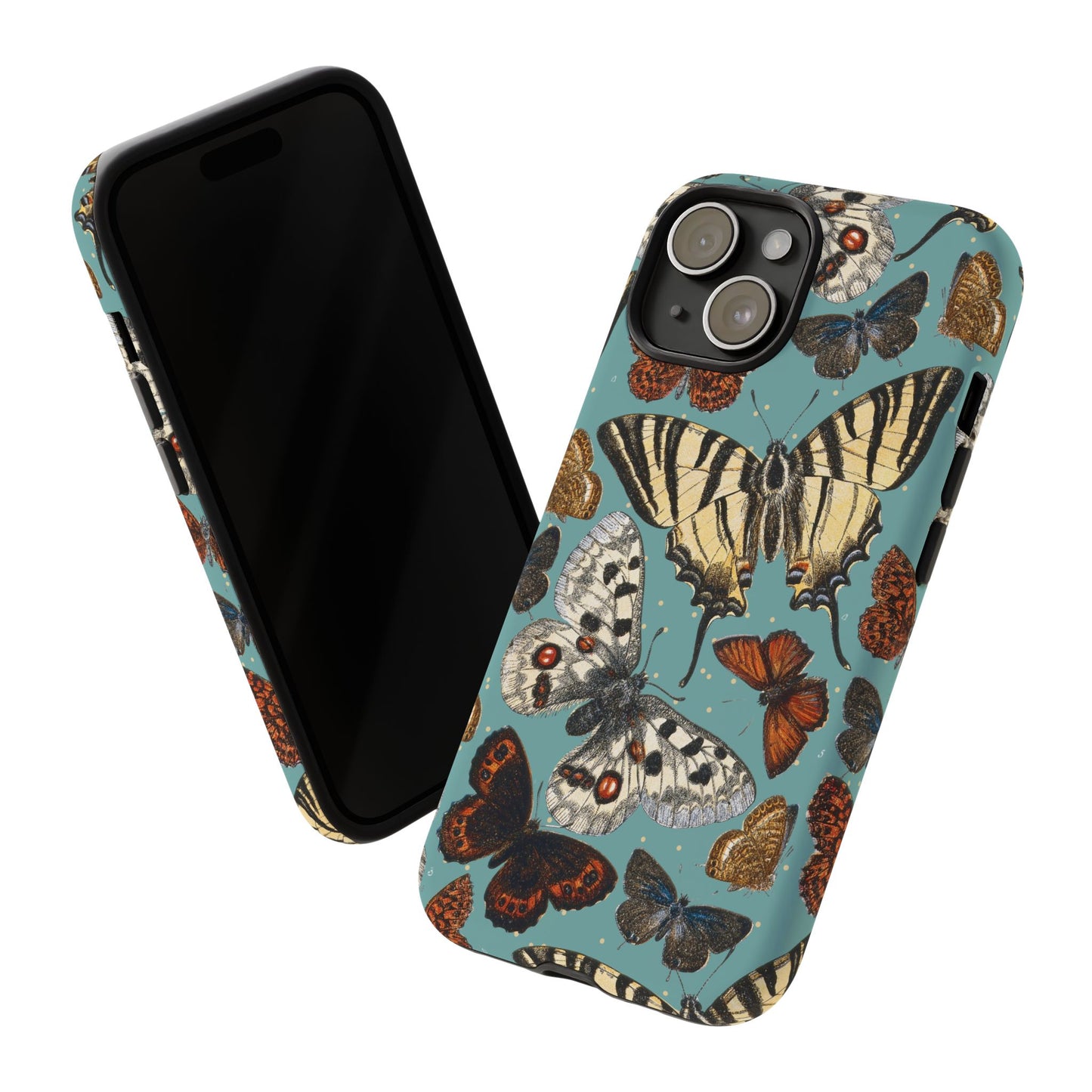 Butterflies Vintage Illustration iPhone Case