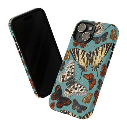 Butterflies Vintage Illustration iPhone Case