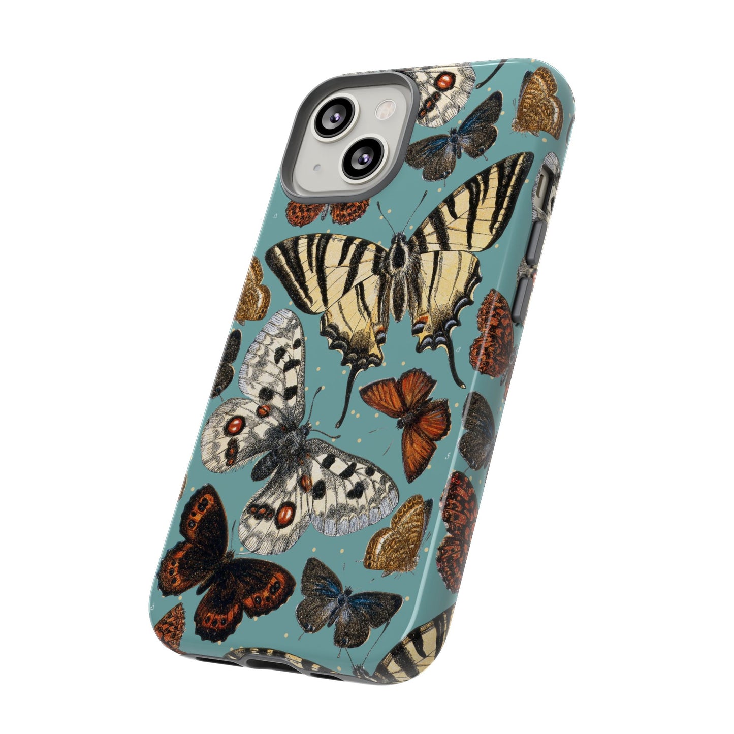 Butterflies Vintage Illustration iPhone Case