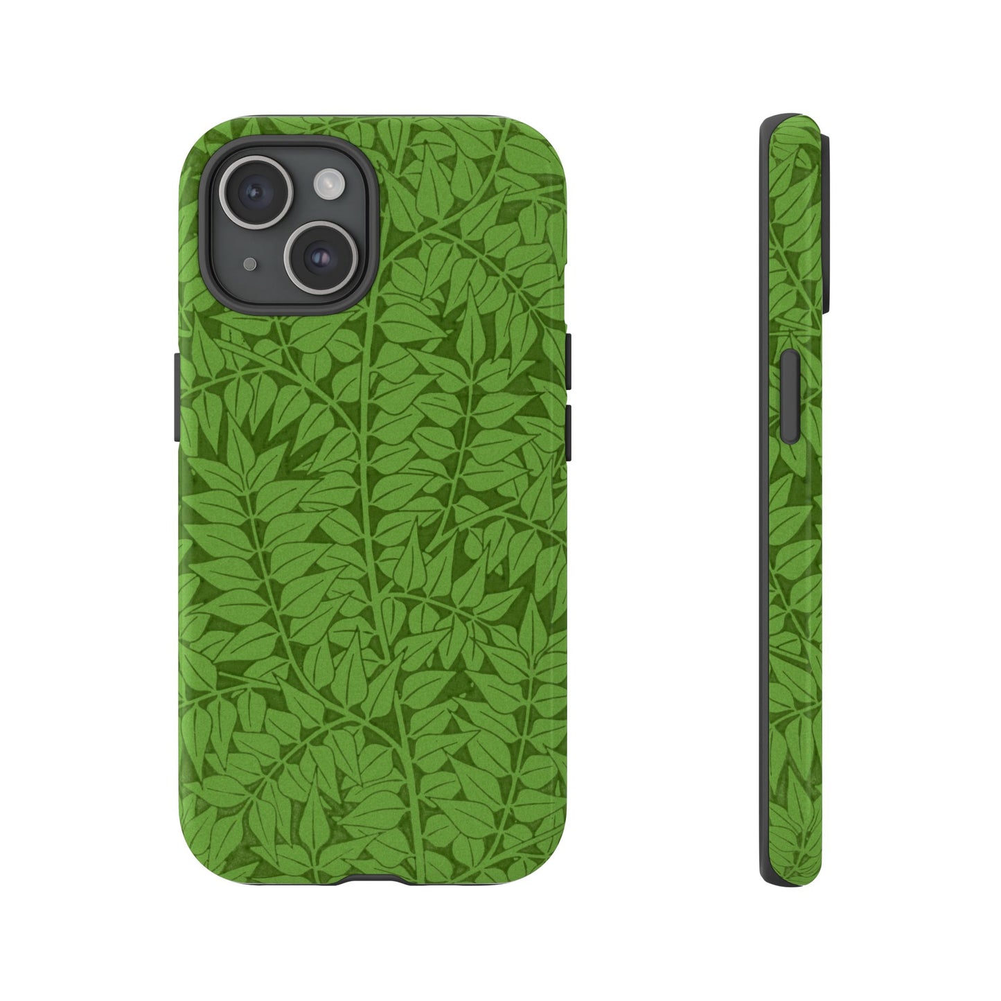 Antique Green Branch Pattern by William Morris iPhone Case
