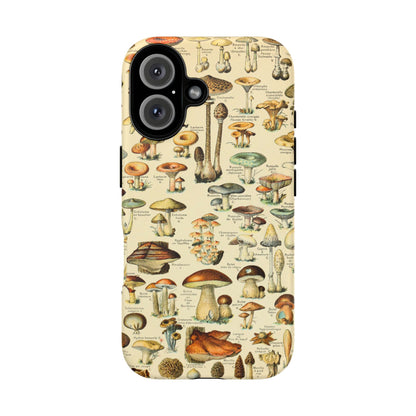 Mushrooms Vintage Field Guide iPhone Case
