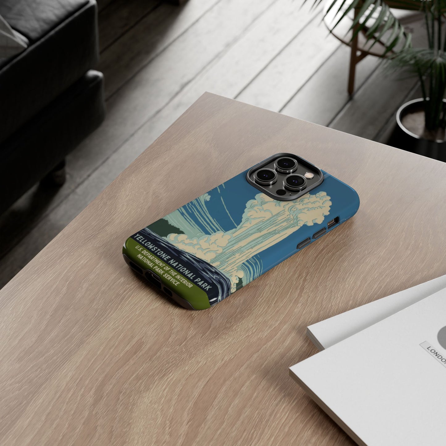 Yellowstone National Park Retro iPhone Case