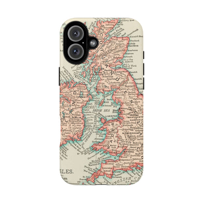 British Isles Vintage Map iPhone Case