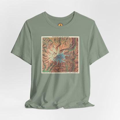 Mount Rainier Vintage Map Tee