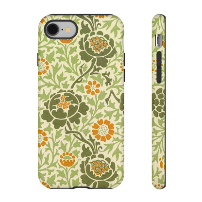 Olive & Orange Vintage Botanical iPhone Case