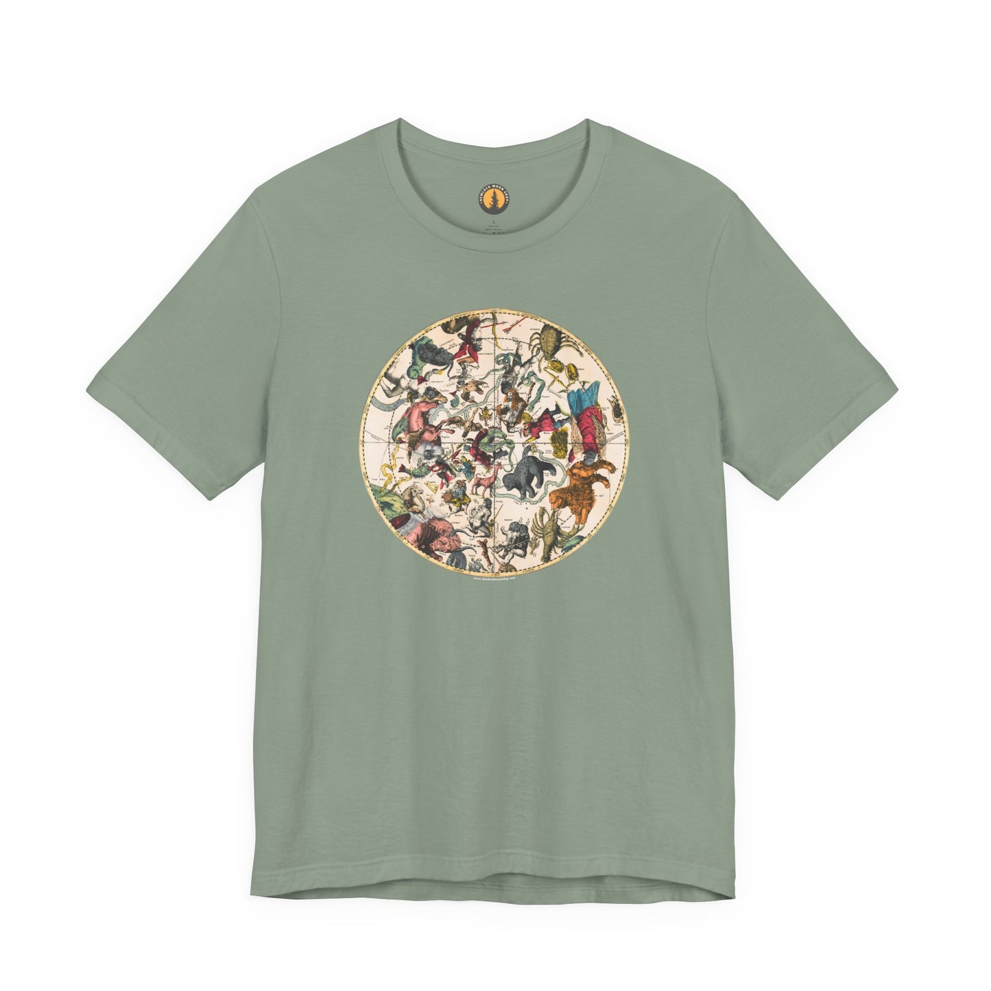 Northern Constellations Antique Map Tee