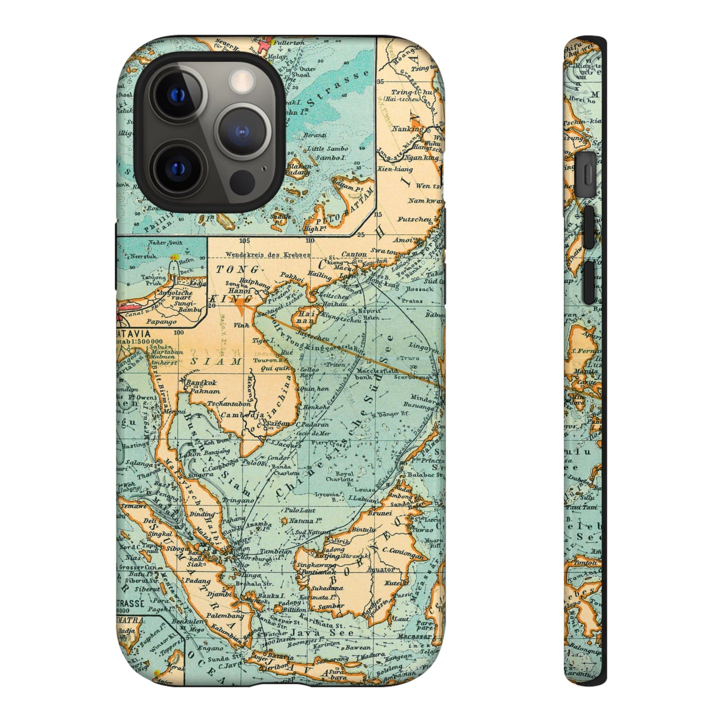 South China Sea Antique Map iPhone Case