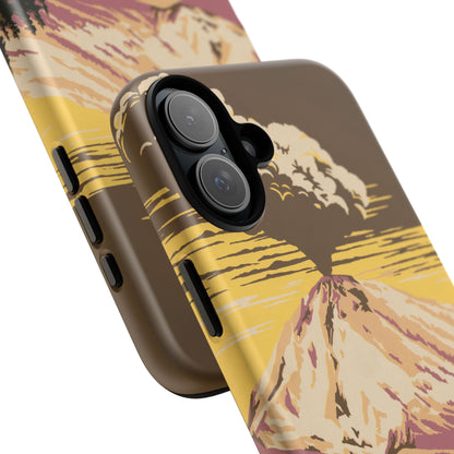 Lassen Volcanic National Park Retro iPhone Case