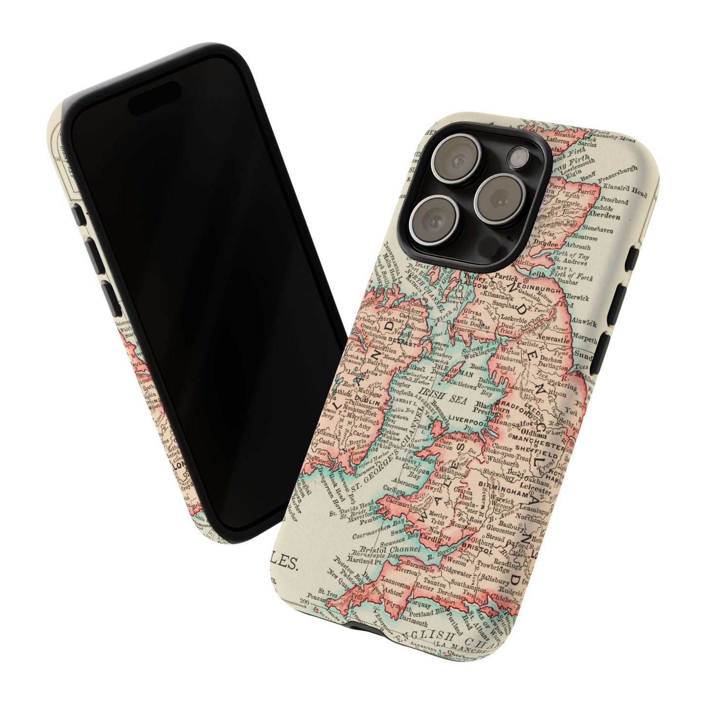 British Isles Vintage Map iPhone Case