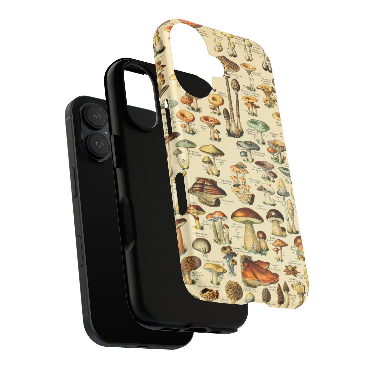Mushrooms Vintage Field Guide iPhone Case