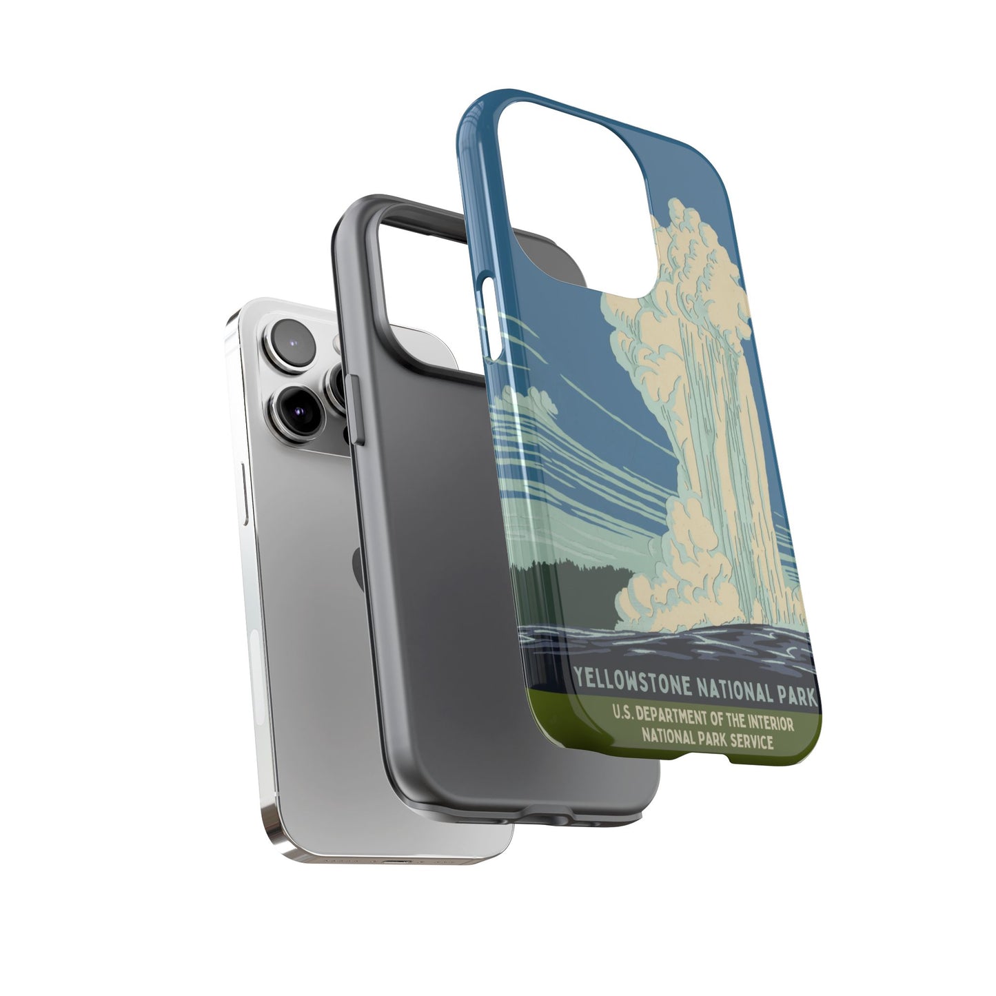 Yellowstone National Park Retro iPhone Case