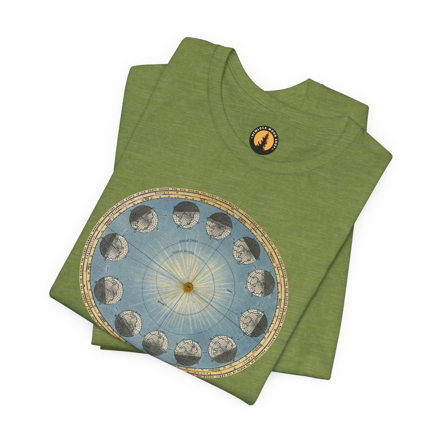 Earth's Orbit Vintage Astronomy Art Tee