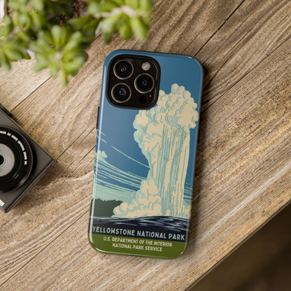 Yellowstone National Park Retro iPhone Case