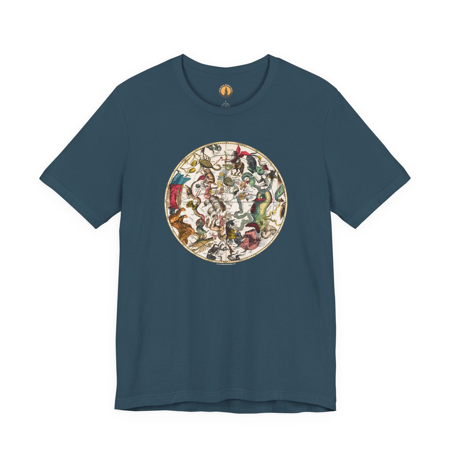 Southern Constellations Antique Map Tee