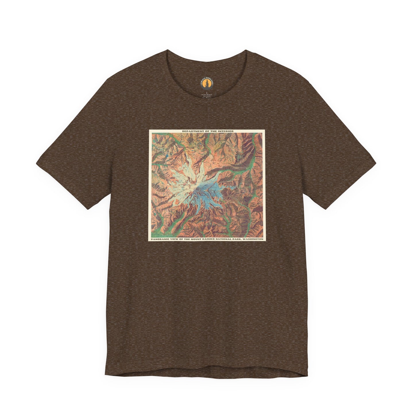 Mount Rainier Vintage Map Tee