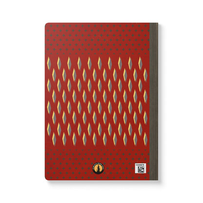 Retro Red Skiing Notebook | Vintage Winter Sports Softcover Travel Journal