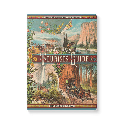 California Vintage Tourist Guide | Softcover Journal with Inside Illustrations