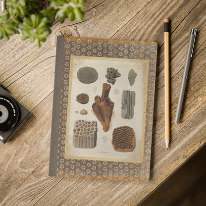 Fossils Vintage Brown Softcover Pocket Notebook