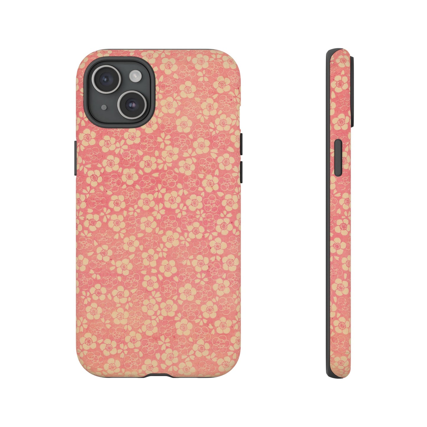 Pink Pattern Scattered Flowers iPhone Case