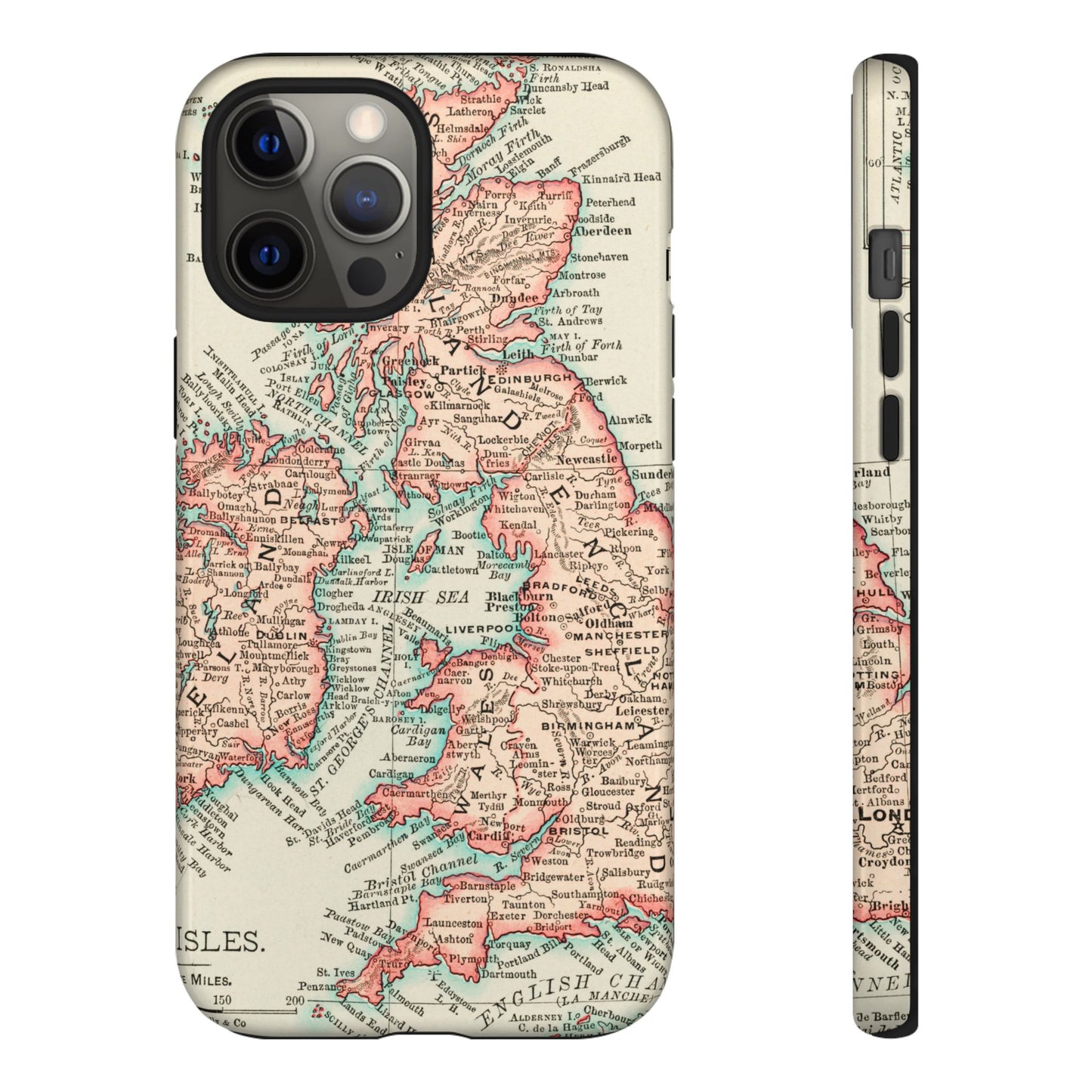 British Isles Vintage Map iPhone Case