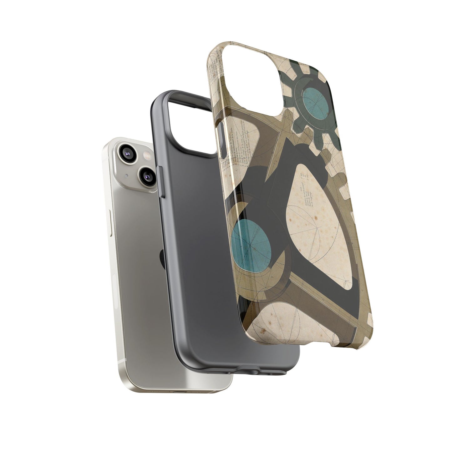 Antique Industrial Cog Wheels iPhone Case