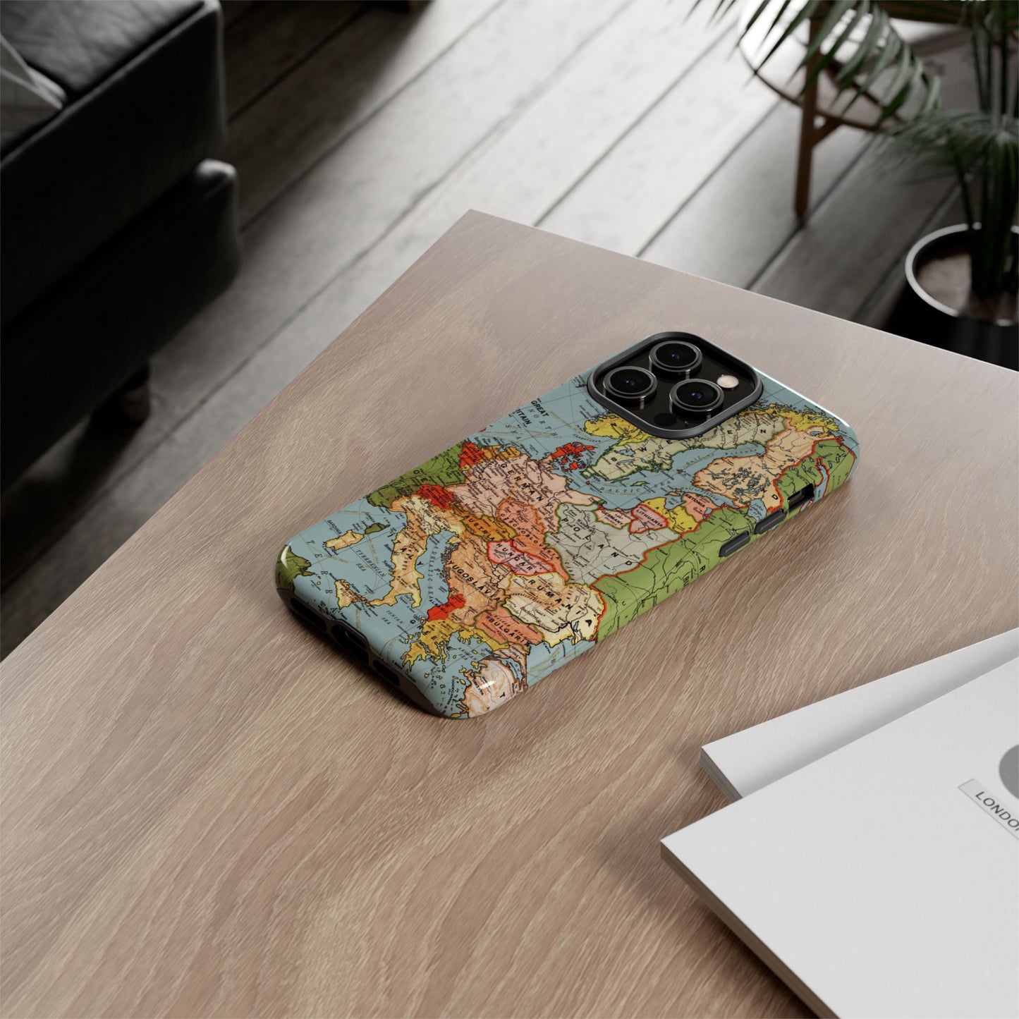 Wanderlust Vintage Map of Europe iPhone Case