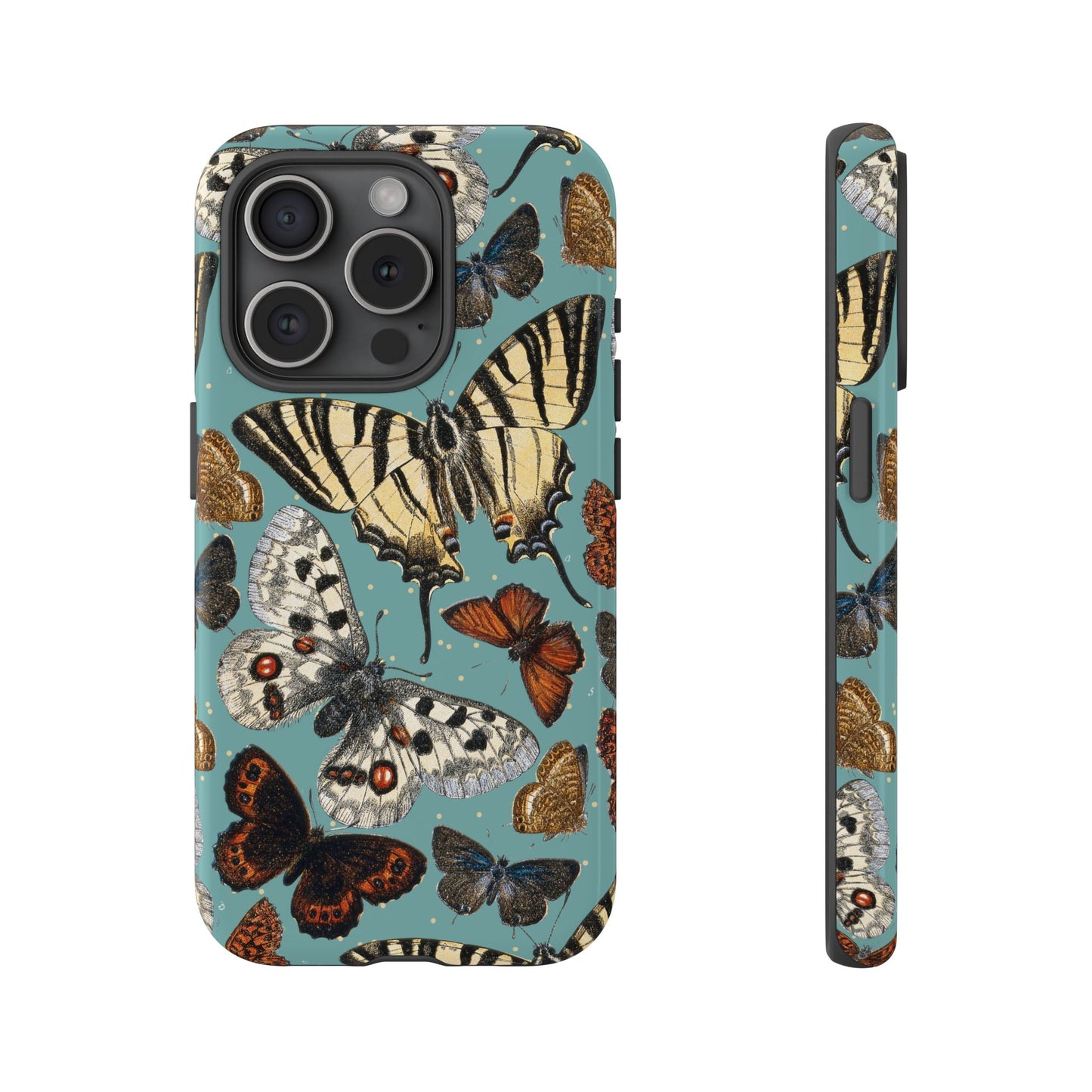 Butterflies Vintage Illustration iPhone Case
