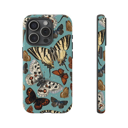 Butterflies Vintage Illustration iPhone Case