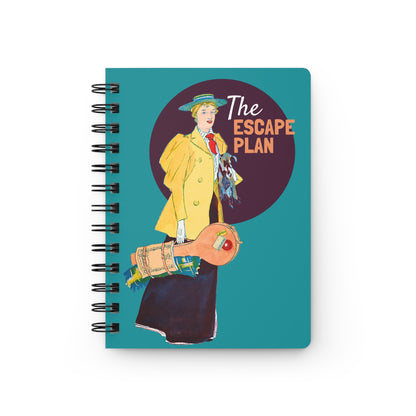 The Escape Plan | Retro Art Spiral Notebook
