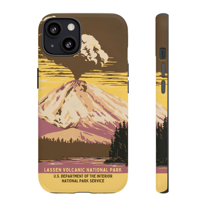 Lassen Volcanic National Park Retro iPhone Case