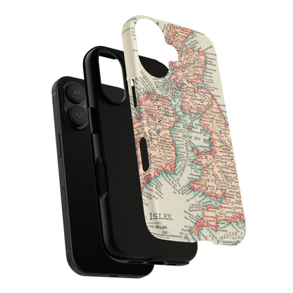 British Isles Vintage Map iPhone Case
