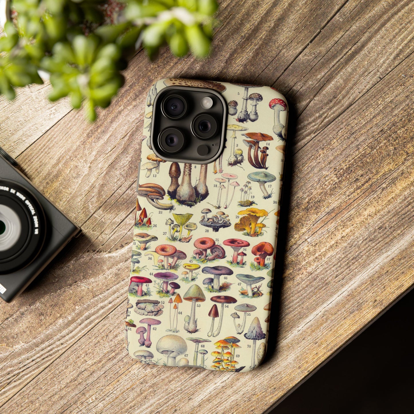 Antique Forager Fungi iPhone Case