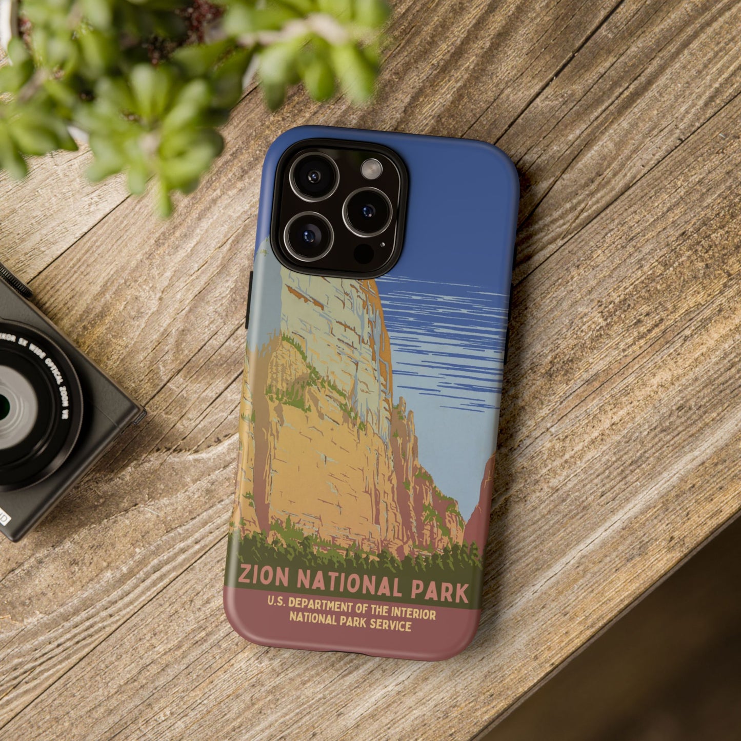Zion National Park Retro iPhone Case
