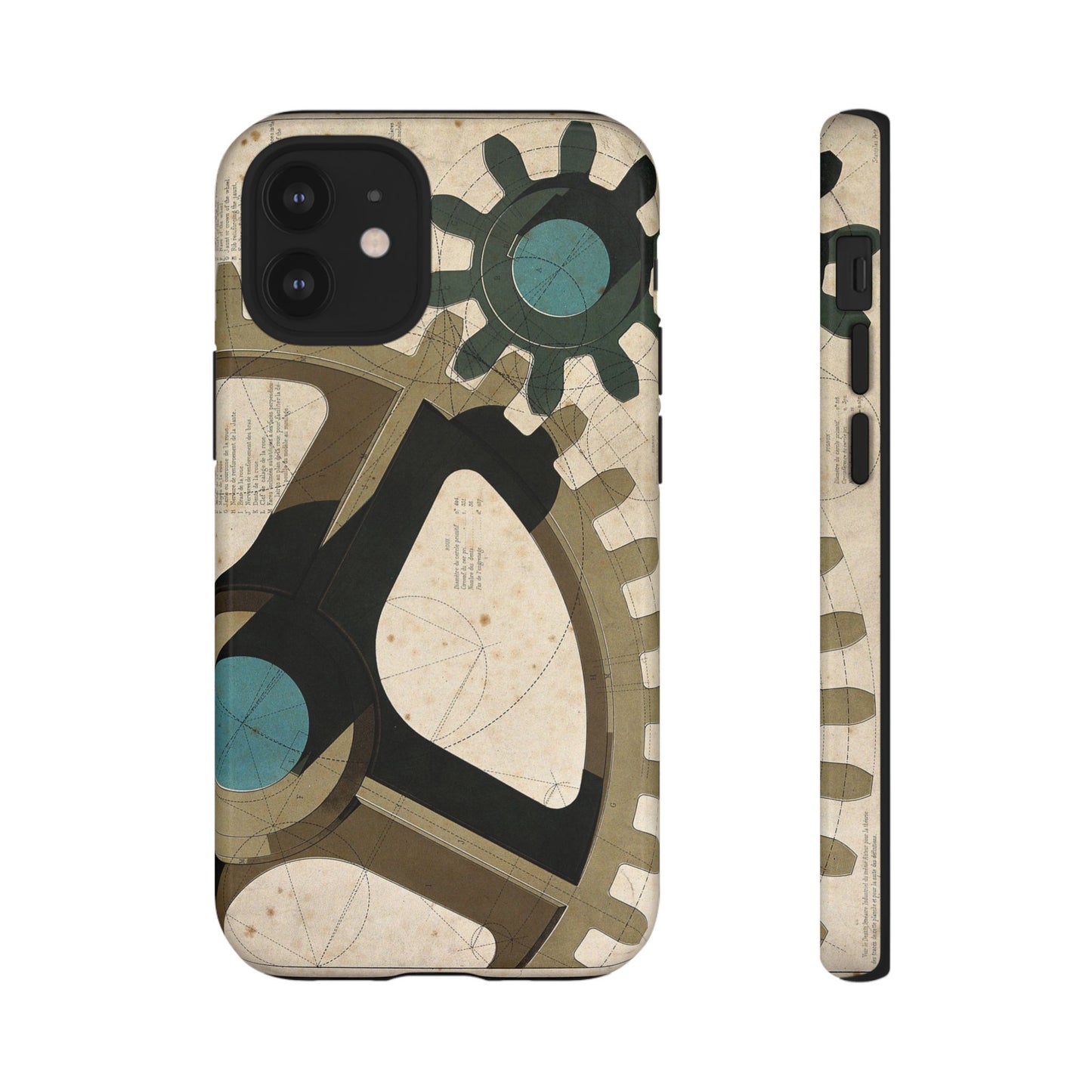 Antique Industrial Cog Wheels iPhone Case