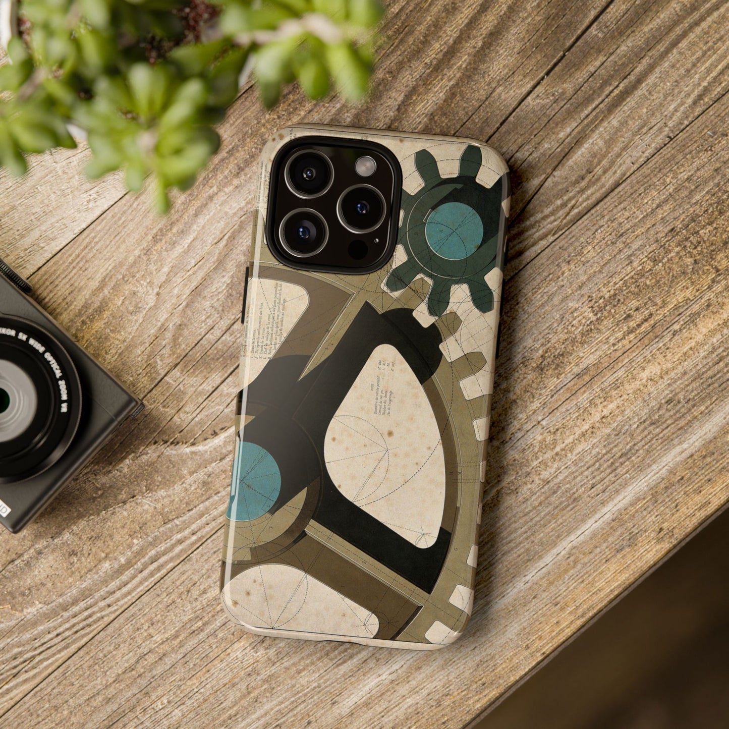 Antique Industrial Cog Wheels iPhone Case