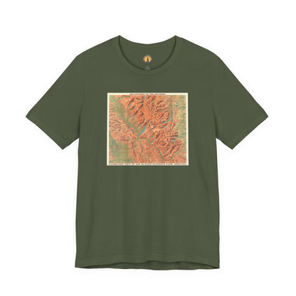 Glacier National Park Vintage Map Tee