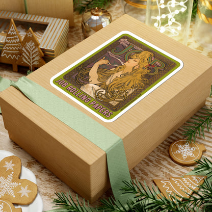 Bronze Job Rolling Papers | Retro Art Nouveau Sticker (4 sizes)