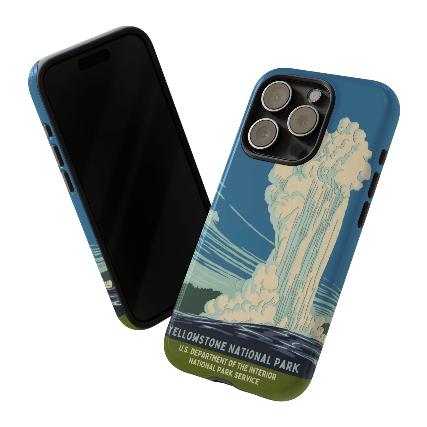 Yellowstone National Park Retro iPhone Case