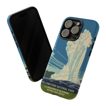 Yellowstone National Park Retro iPhone Case