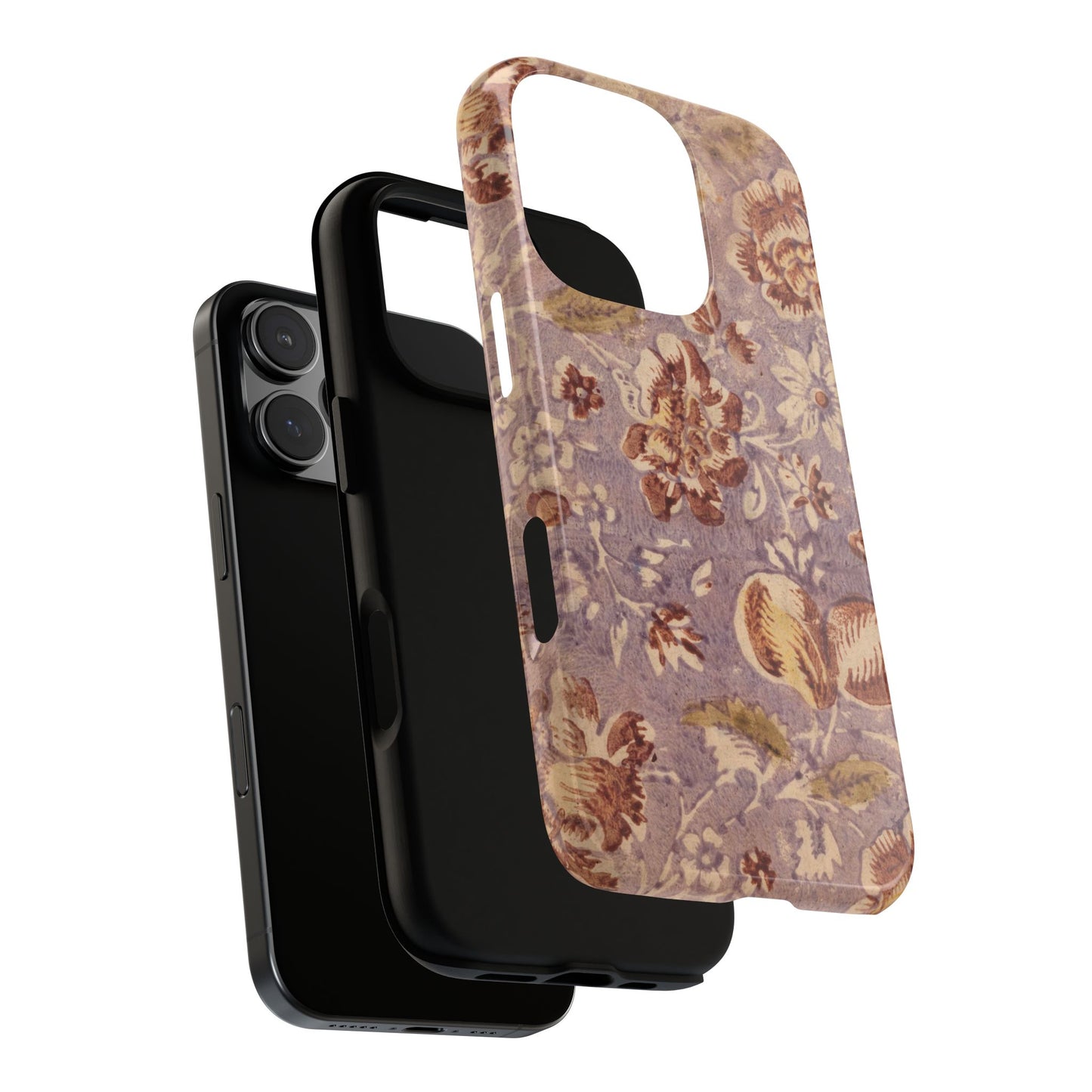 Vintage Lavender & Rose Fruit & Floral iPhone Case