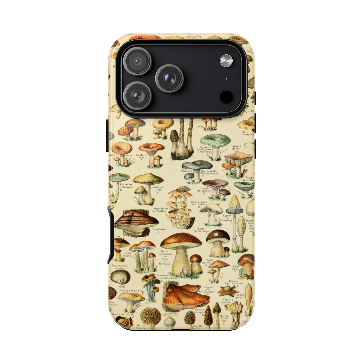Mushrooms Vintage Field Guide iPhone Case