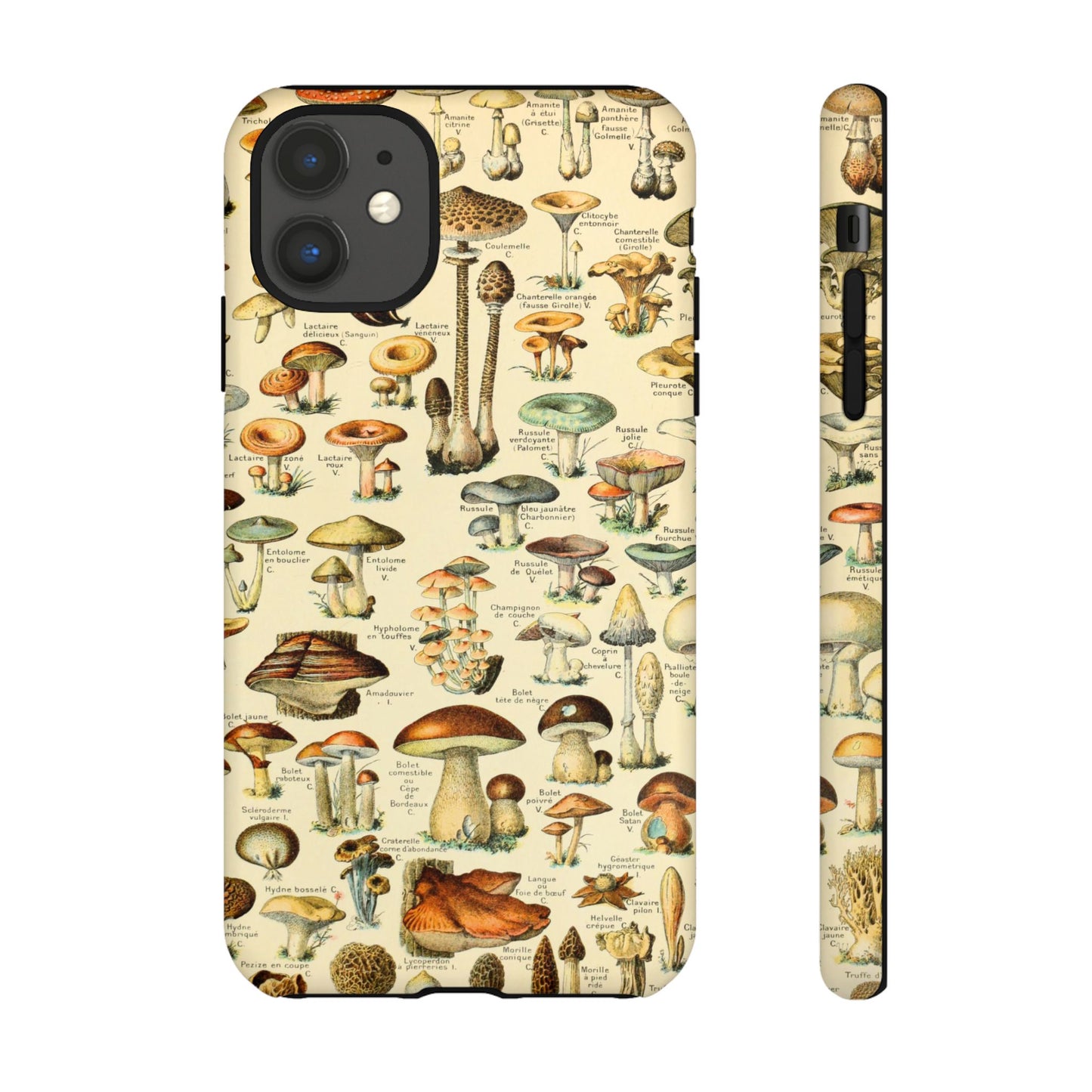 Mushrooms Vintage Field Guide iPhone Case
