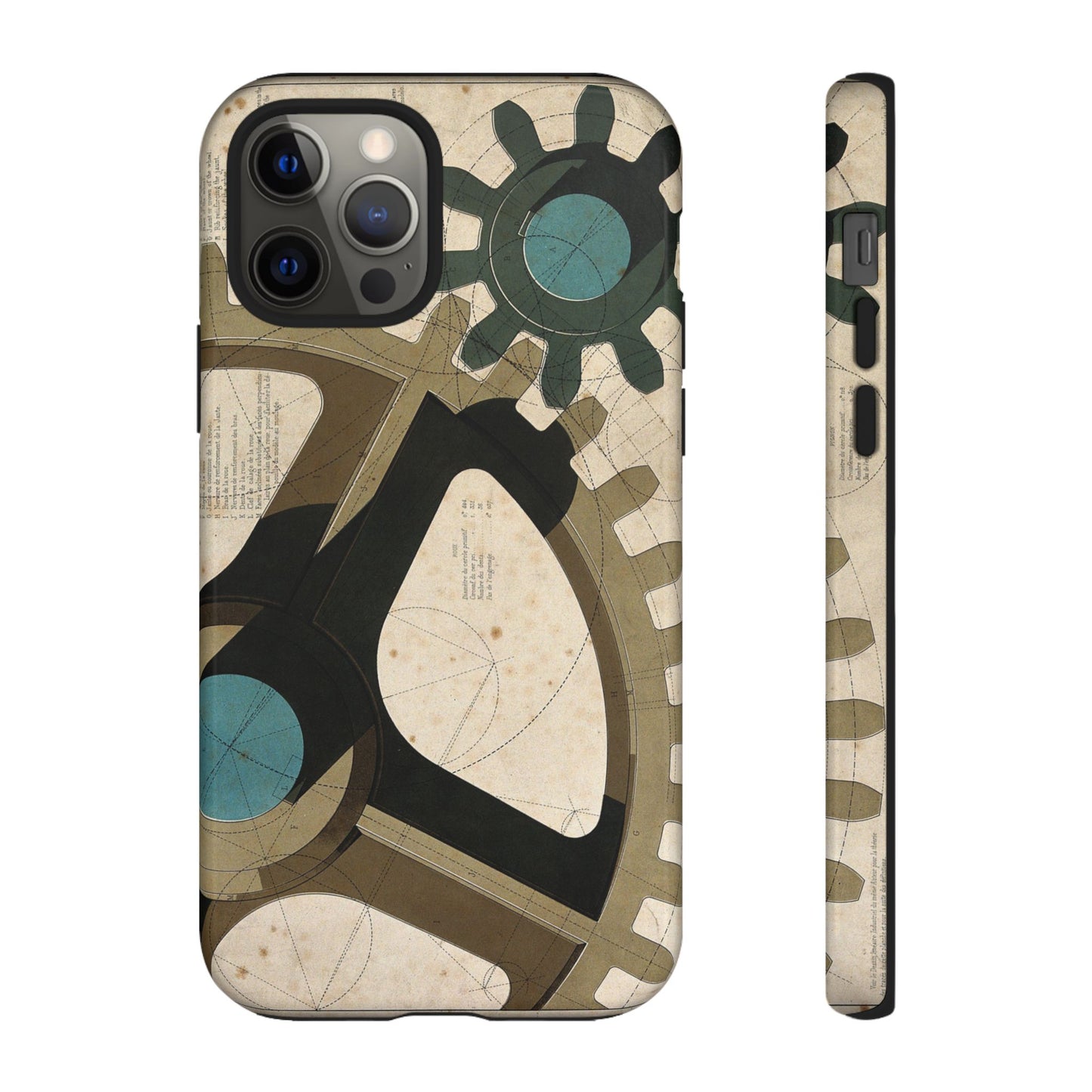 Antique Industrial Cog Wheels iPhone Case