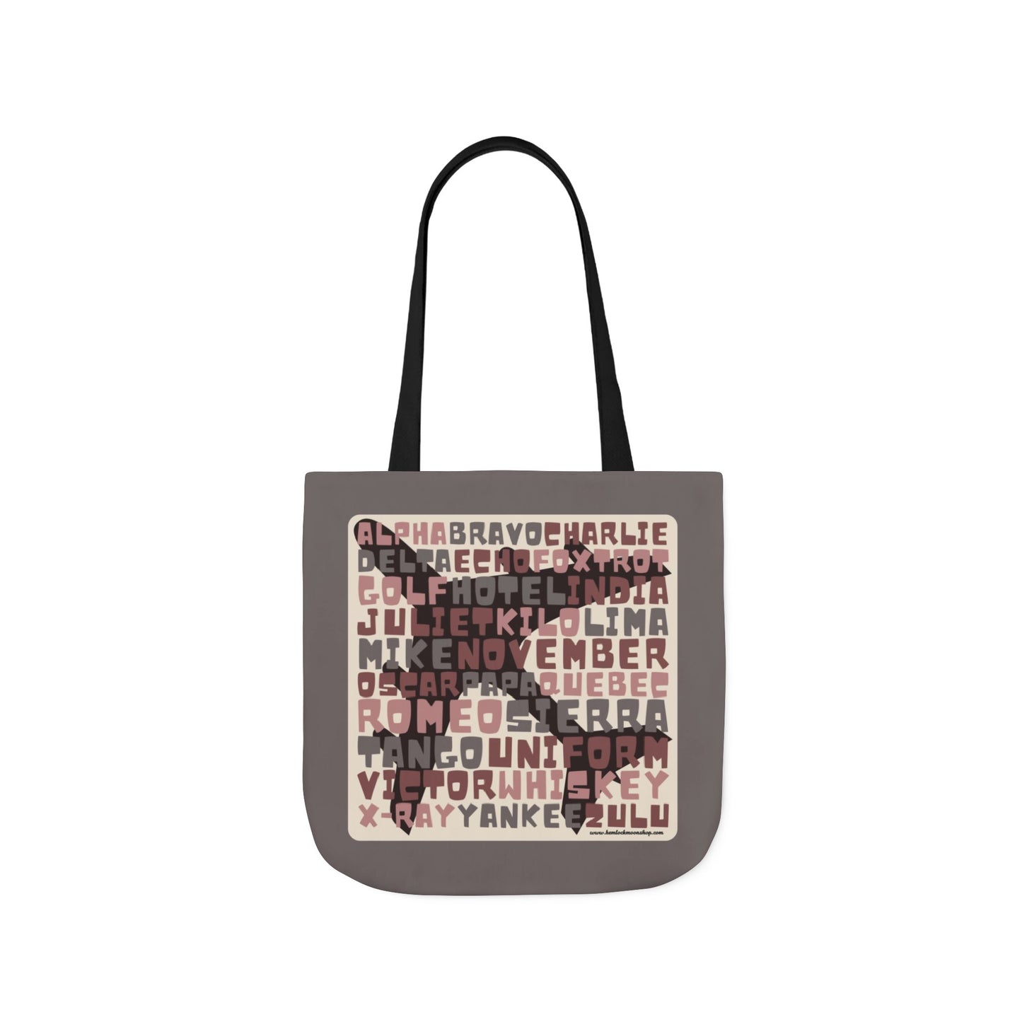 Pink Aviation Alphabet Tote Bag (3 sizes)