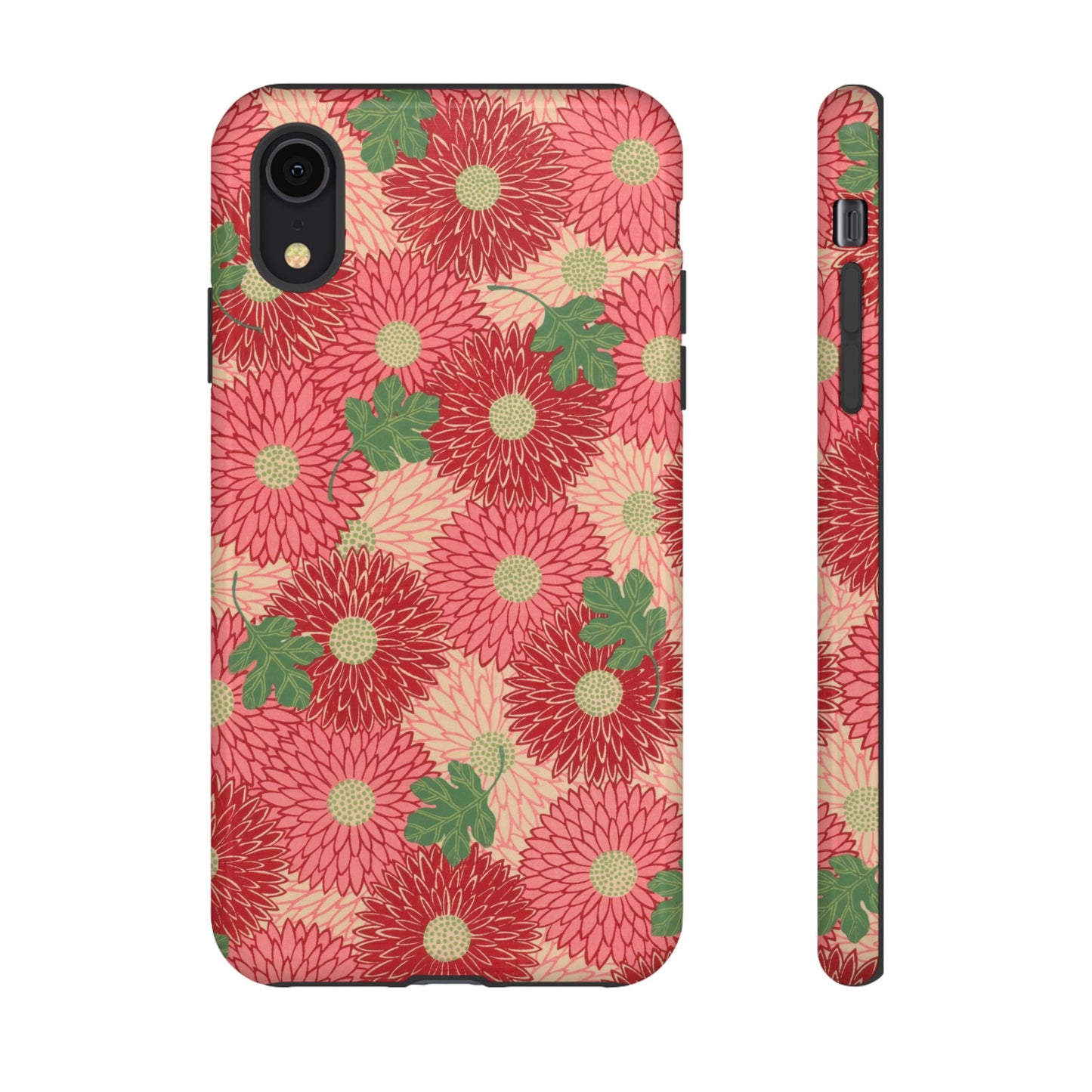 Pink Chrysanthemums Vintage iPhone Case