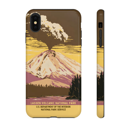 Lassen Volcanic National Park Retro iPhone Case