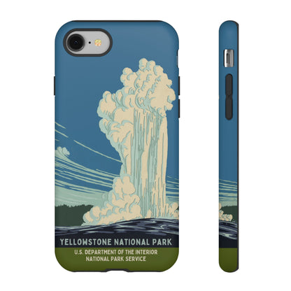 Yellowstone National Park Retro iPhone Case