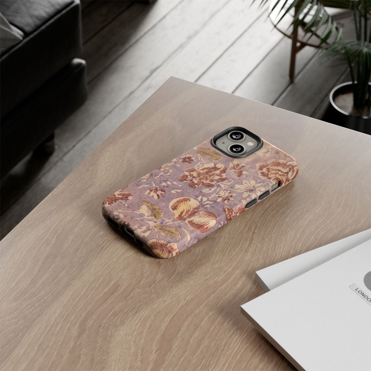 Vintage Lavender & Rose Fruit & Floral iPhone Case
